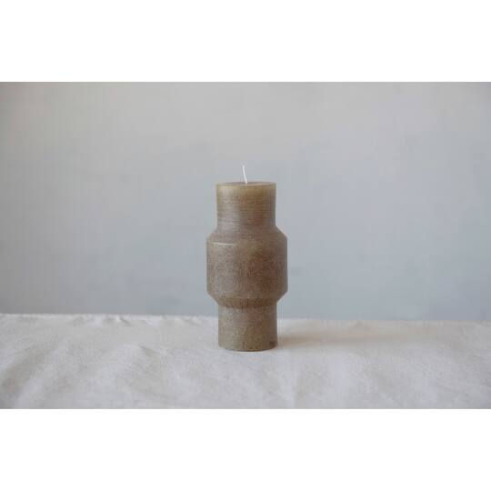 Hello Honey® 3" x 6" Olive Unscented Totem Pillar Candle